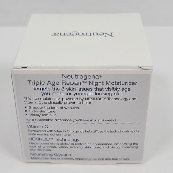 Neutrogena Triple Age Repair Night Moisturizer 1.7 Oz NIB - Picture 4 of 5